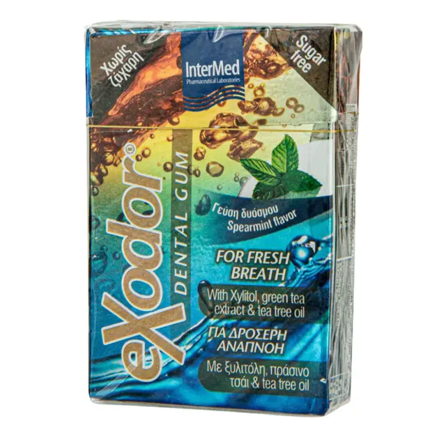 InterMed Exodor Dental Gum Οδοντότσιχλα Οδοντιατρικής Φροντίδας Χωρίς Ζάχαρη 21gr