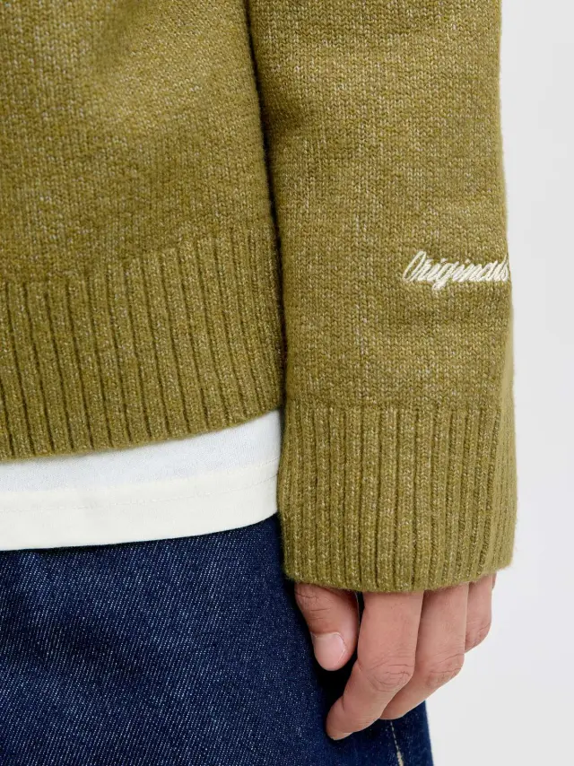 JORNORREBRO KNIT CREW NECK SN Olive Drab 3
