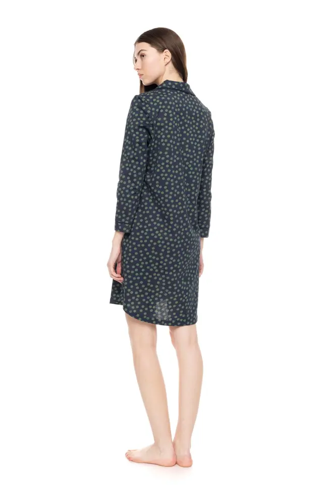 W1517 - Type - NIGHTGOWN BUTTONED GREEN DOT 3