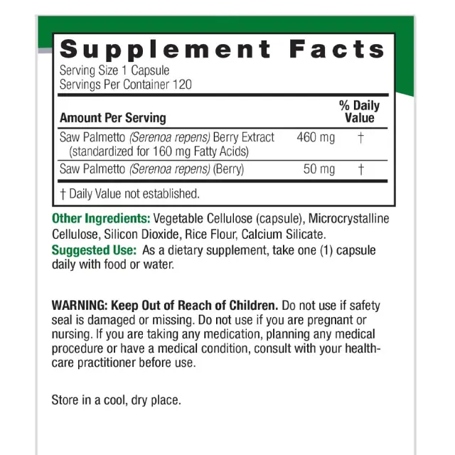 Nature's Answer Saw Palmetto 2