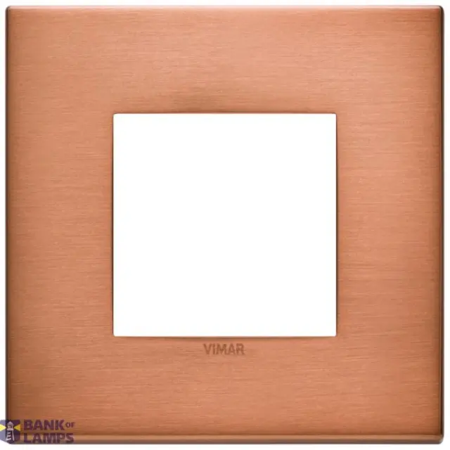 Plate 2M metal brushed copper