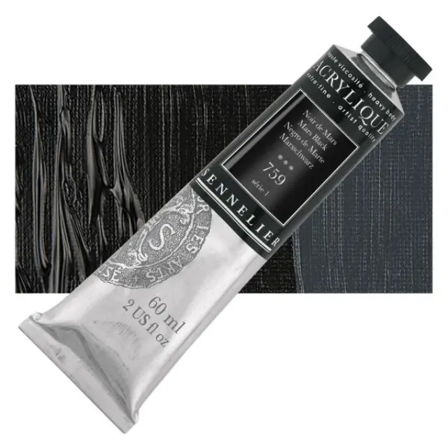 Ακρυλικό Sennelier Extra Fine - 759 Mars Black S1 - 60ml