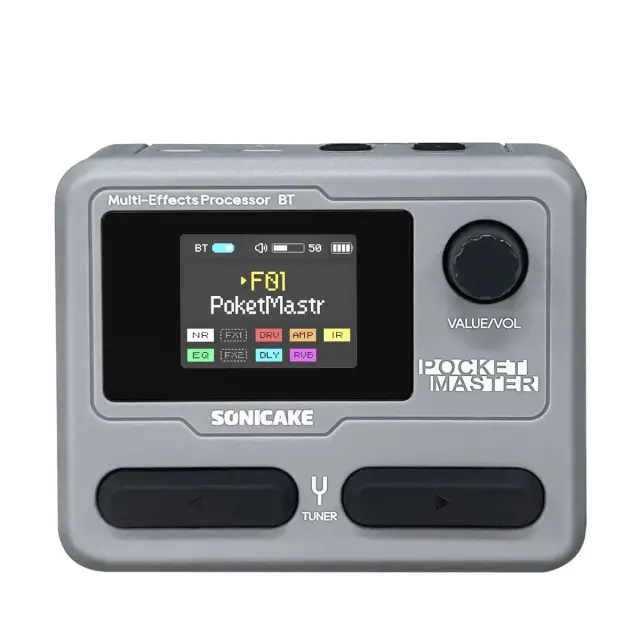 Sonicake Pocket Master Επεξεργαστής Εφέ Κιθάρας/ Μπάσου Γκρι