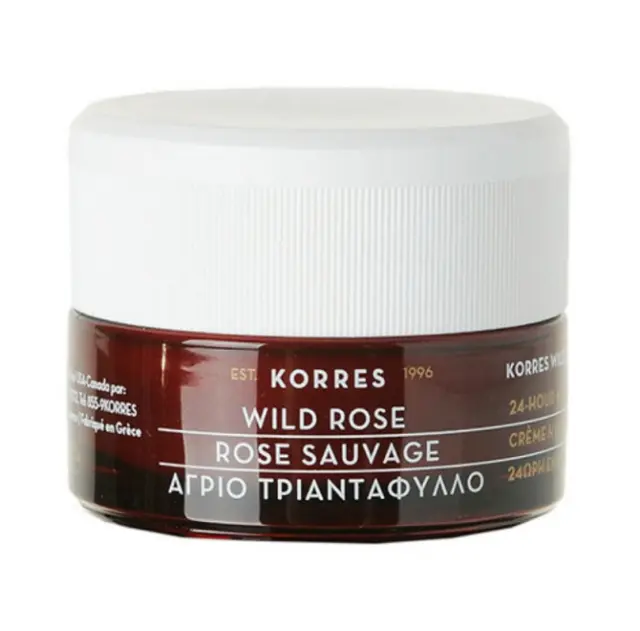 Korres Wild Rose Vitamin C Κρέμα Προσώπου Άγριο Τριαντάφυλλο Λάμψη & Πρώτες Ρυτίδες για Κανονικές/Μεικτές, 40ml 2