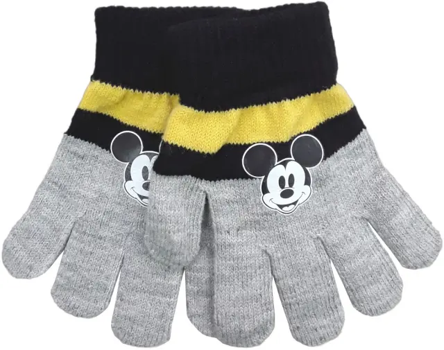 Παιδικά Γάντια Grey Black Mickey 7130020