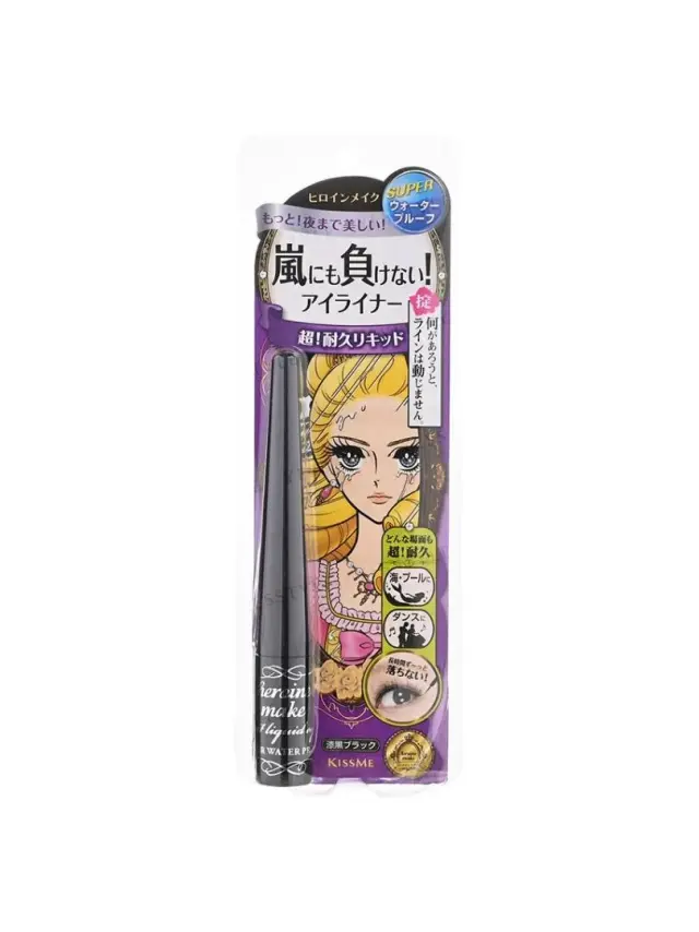 ISEHAN Heroine Make Impact Liquid Eyeliner Super Waterproof 01 Black - Αδιάβροχο eyeliner με μύτη ακρίβειας