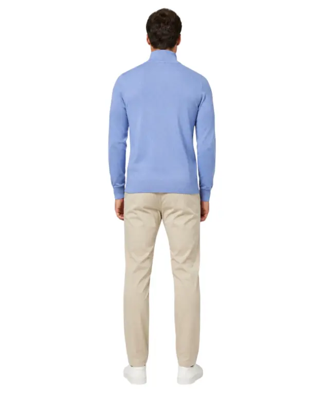 Norway Nautical School - Ανδρική Πλεκτή Ζακέτα 853102-DENIM Μπλε 3