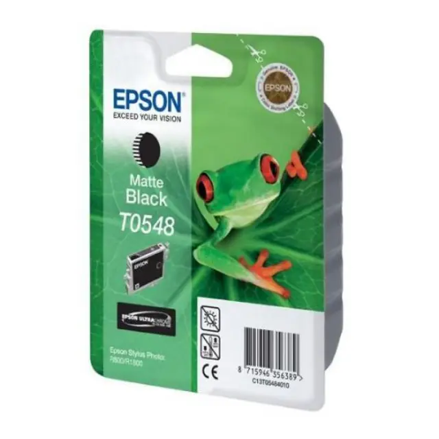 Epson T0548 Γνήσιο Μελάνι Εκτυπωτή InkJet Matte Μαύρο (C13T05484010)