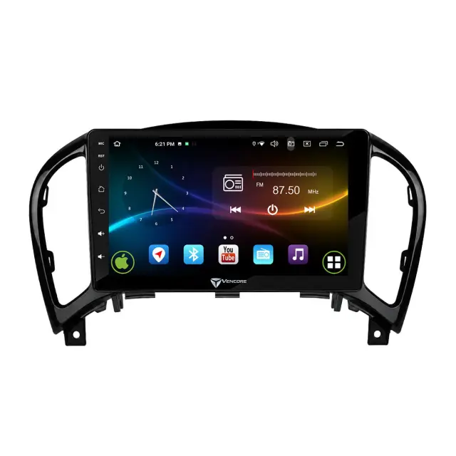 VenCore Οθόνη Multimedia Android 15 9" 9109A MTK6762 Octa-Core 2GB/32GB IPS με Πρόσοψη, CarPlay, Android Auto και Υποστήριξη Κάμερας Οπισθοπορείας AHD για Nissan Juke 2010-2019 – Μαύρη (3236-10007-0755B) 2