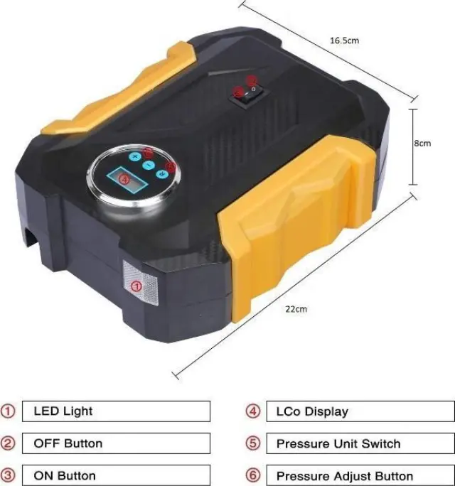 Τρόμπα Αυτοκινήτου C1399 150PSI με Καλώδιο Αναπτήρα 12V 2