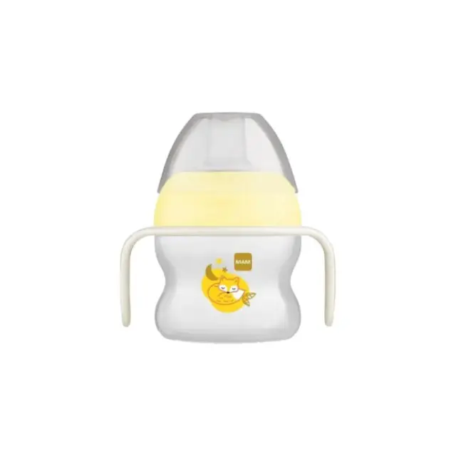 Mam Starter Cup Ποτηράκι με χερούλια Κίτρινο 150ml 4+ Μηνών