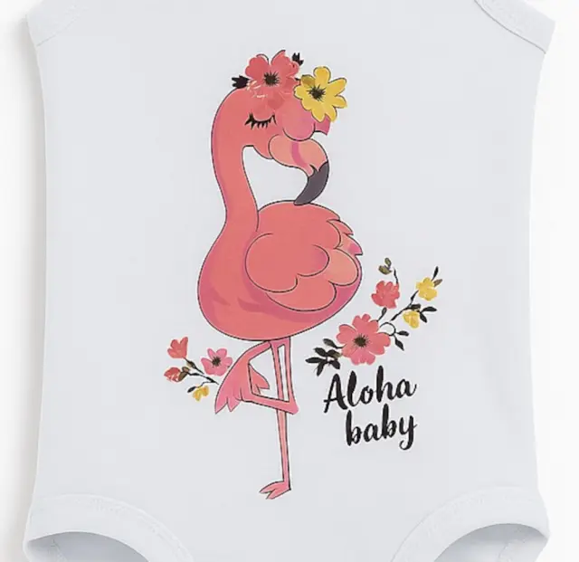 Κορμάκι Αμάνικο Aloha Baby Venere White 8000637 - 12 M (80cm) 2