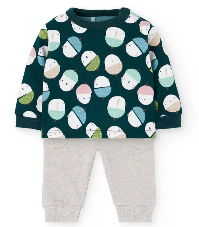 Boboli Σετ μπλούζα και παντελόνι για αγόρι COZY WINTER - 12M
