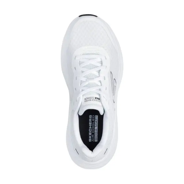 Skechers Max Cushioning Γυναικεία Αθλητικά Παπούτσια Running Λευκά 129470-WBK - 41 2