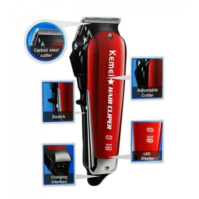 Kemei KM-2611 - Επαναφορτιζόμενη κουρευτική μηχανή