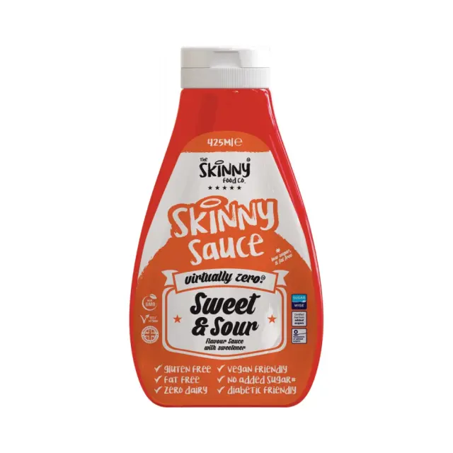 Sweet & Sour Sauce Virtually Zero Calorie 425ml The Skinny Food Co