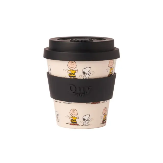 Quy Cup Επαναχρησιμοποιούμενο Ποτήρι Cappuccino Peanuts (R-Pet) 230ml: Snoopy Dancing