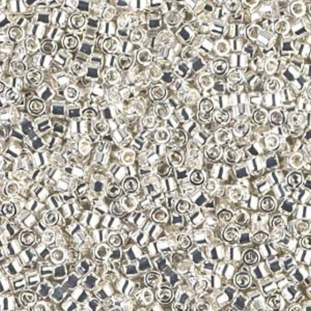 Χάντρα Miyuki Delica 11/0 - DB0551 - Bright Sterling Silver Plated ~7gr