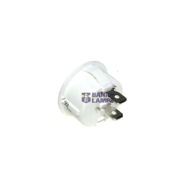 Switch tumbler 1-0 2p round grey 250V 10A 9124BOWI