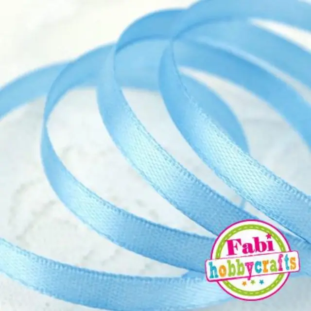 Κορδέλα Fabi Σατέν 6mm x 50y Σιέλ
