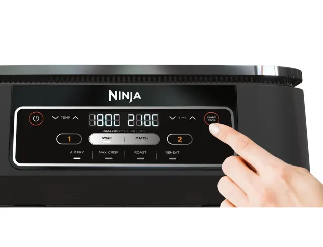 Φριτέζα Αέρος Ninja Foodi Max Dual Zone AF200EU με 2 ανεξάρτητες ζώνες μαγειρέματος, ισχύ 2400W και χωρητικότητα 7.6LAF200EU 2