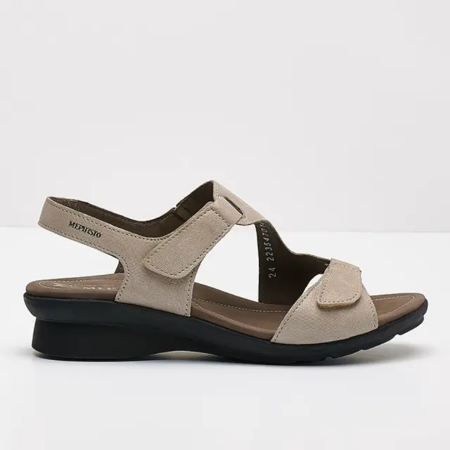 Mephisto Πέδιλα Γυναικείο δέρμα Nubuck Μπεζ MEP/PARIS L/TAUPE