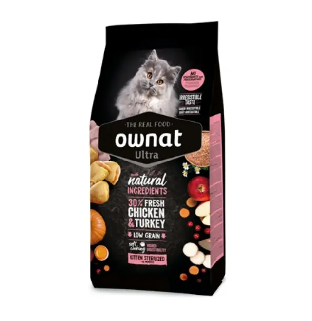 Ownat Ultra Kitten Sterilized Chicken & Turkey 1.5kg Μονόχρωμο