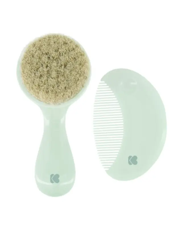 Kikka Boo Βούρτσα με φυσική τρίχα και χτένα Savanna Mint 31303040088