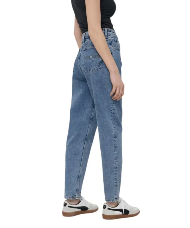 Tommy Hilfiger - Γυναικείο Παντελόνι Jean Tapered Mom Fit DW0DW17621-1A5 Μπλε 3