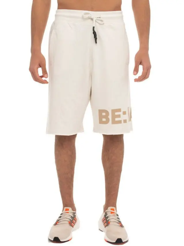 BE NATION ESSENTIALS TERRY SHORTS WITH RAW EDGES - XL