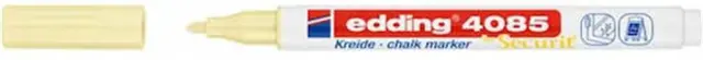 Μαρκαδόρος Υγρής Κιμωλίας Chalk Marker 4085 Pastel Κίτρινο (Edding)
