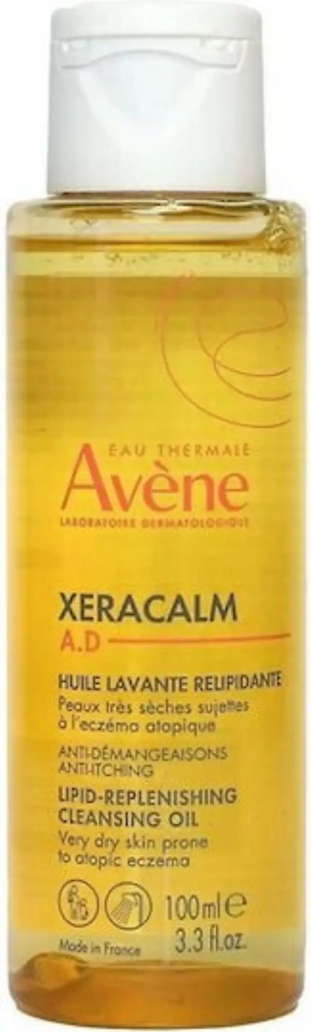 Avene Xeracalm A.D Huile Lavante Relipidante Λάδι Καθαρισμού Επαναλιπίδωσης για το Πολύ Ξηρό Δέρμα με Τάση Ατοπίας 100ml