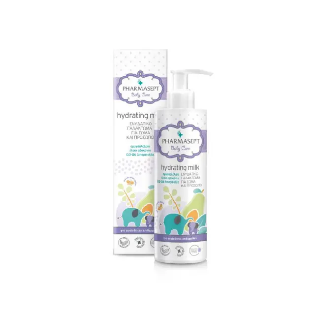 Pharmasept | Baby Hydrating Milk | Βρεφικό Ενυδατικό Γαλάκτωμα με Φυτικά Έλαια για Σώμα & Πρόσωπο | 250ml.