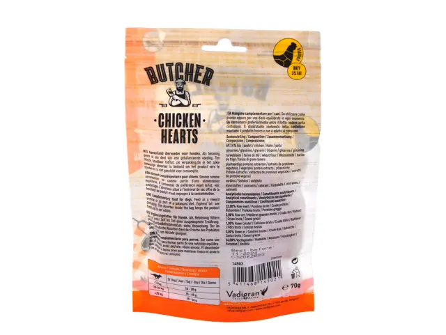 Vadigran Butcher BBQ Mini Λιχουδιές Καρδούλες με Κοτόπουλο 70gr 2