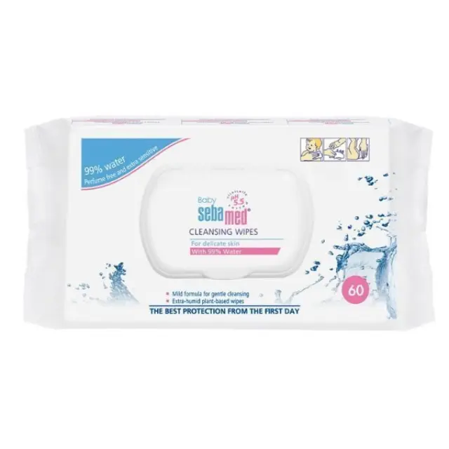Sebamed Baby Μαντηλάκια Καθαρισμού 99% Νερό 60pcs