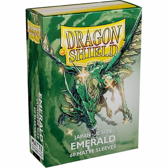 Dragon Shield Japanese size Matte Sleeves - Emerald (60 Sleeves)