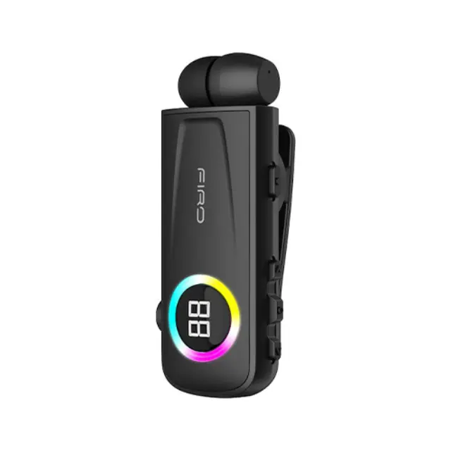 Firo H17 In-ear Bluetooth Handsfree Ακουστικό Πέτου - ΜΑΥΡΟ