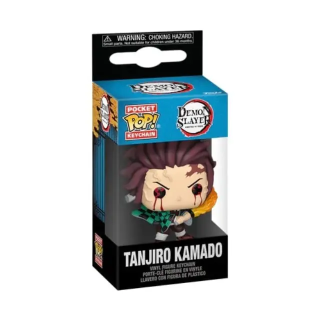 Φιγούρα μπρελόκ POP Keychain: Demon Slayer- Tanjiro (Sun Breathing) 2