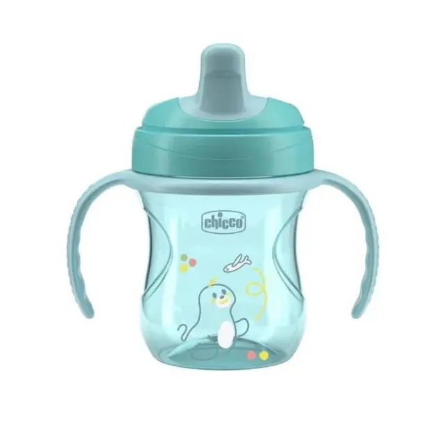 Chicco Εκπαιδευτικό Μπιμπερό Πλαστικό με Λαβές Βεραμάν 6m+ 200ml