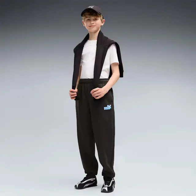 Puma Boy's Essentials Logo Lab Relaxed Sweatpants Μαύρο 694675-01 (Puma) 3