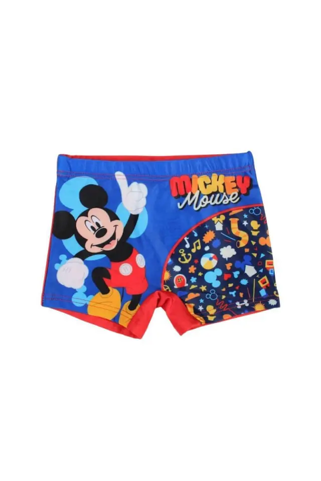 Disney Mickey Παιδικό Μαγιό Βερμούδα / Σορτς Κόκκινο