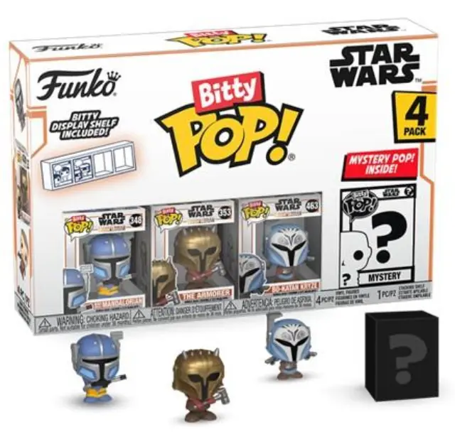 Funko Bitty Pop! 4-Pack Star Wars: The Mandalorian - Heavy (Infantry) Mandalorian Vinyl Figures