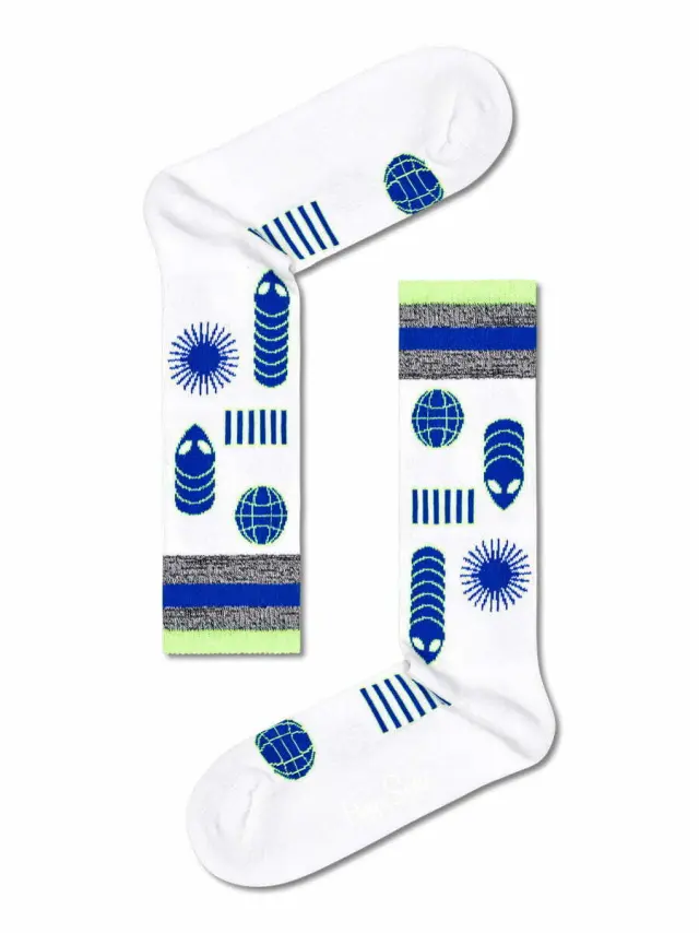 Κάλτσα Βαμβακερή με Σχέδια Space Creatures HAPPY SOCKS - 36-40