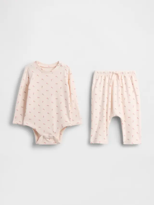 Βρεφικό Softspun Κορμάκι Σύνολο Σετ Barely pink - 12-18M