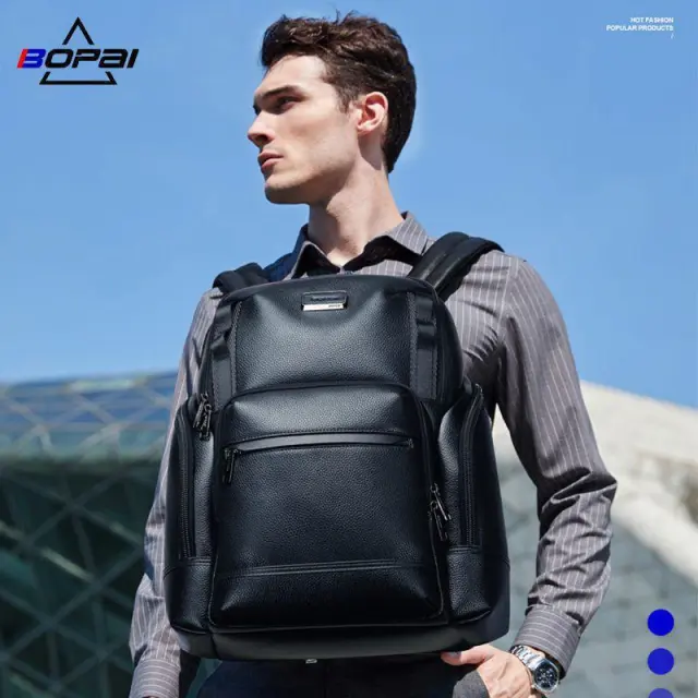 Δερμάτινο Σακίδιο 33L Laptop 15,6 Bopai 61-123511 μαύρο - One Size 3