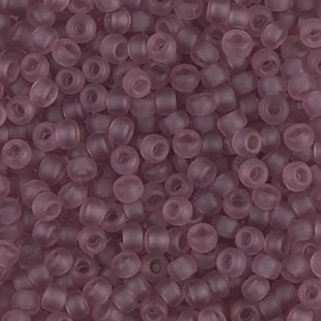 Χάντρα Miyuki Round Rocailles 8/0 - 142F - Matte Transparent Smoky Amethyst ~25gr