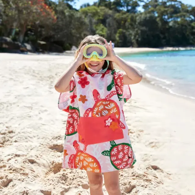 Dock & Bay: Παιδικό πόντσο Quickdry Turtley Tropical Microfiber (Μικροϊνες) 3-5 ετών (66 x 49 εκ.) 624017 2