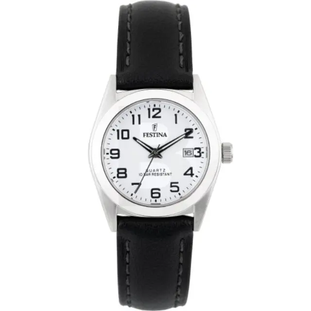 Festina Classics, Women's Watch, Black Leather Strap F20447/1