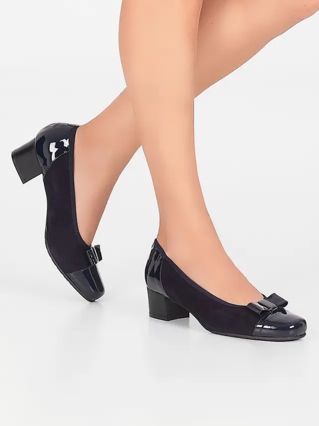 Soffice Sogno Γόβες Γυναικείο δέρμα Nubuck/δέρμα λουστρίνι Μπλέ ASS/6016 NOTTE 2