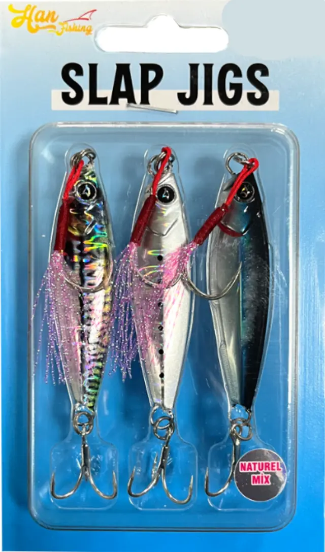 HanFishing Slap Jigs Mix 3 Πλάνοι - Natural Mix, 7gr